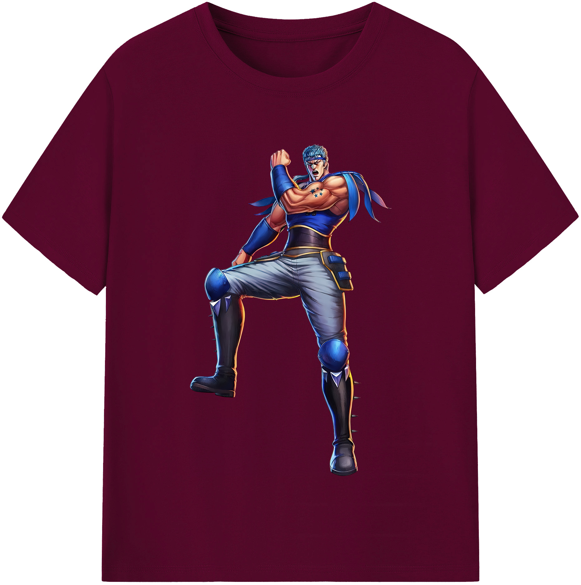 （画像用） 北斗の拳 Fist of the North Star レディースカジュアルプリントTシャツ（綿100％）